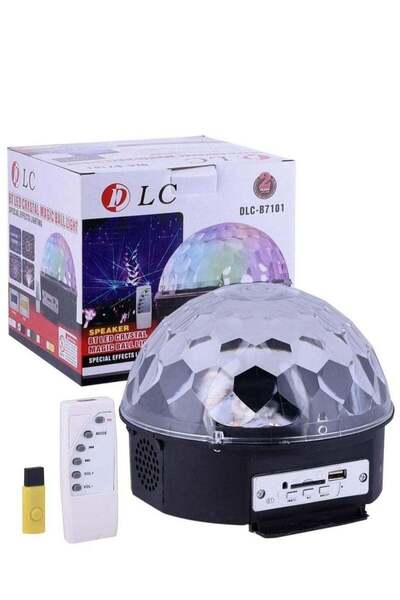 DLC كرة ديسكو مضيئة متعددة الألوان للحفلات مع بلوتوث