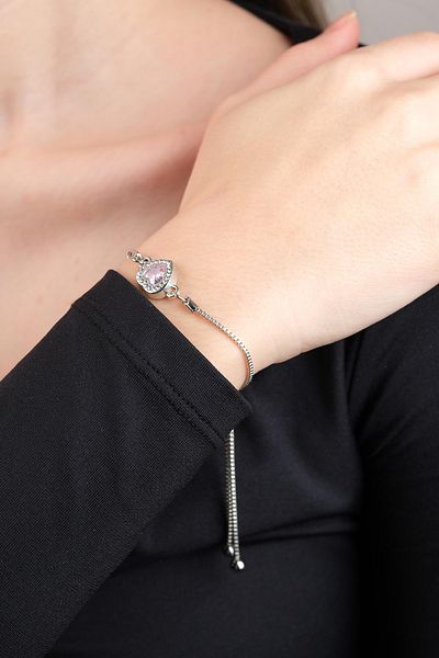 Jack Ferrero WOMEN'S WOUNDED NECKLACE AND BRACELET ZIRCON STONE WATERWAY BRACELET