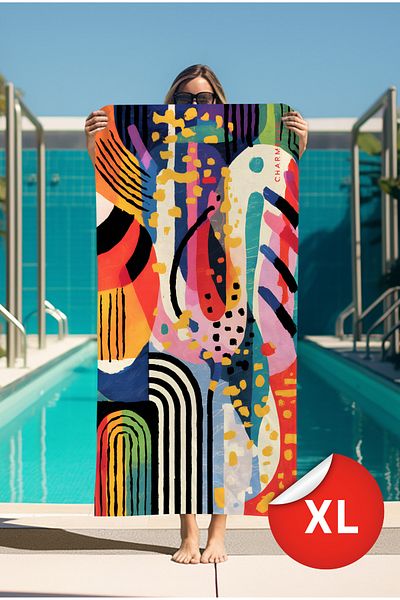 charmelon Microfiber Beach Towel XL - Travel Towel - Fast Drying Towel