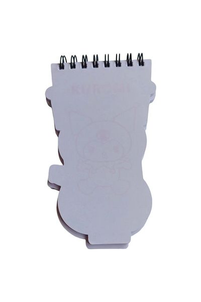 kuromi Notepad 80 Sheets Spiral Colored Pages