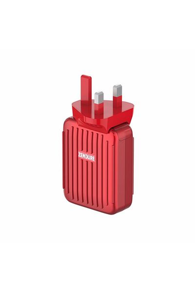 Zendure - 4-Port Wall Charger PD - Red , Easy to carry.