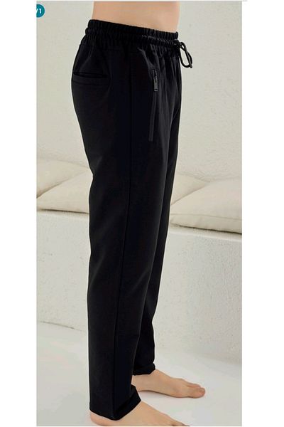 KLY Men's Zipper Pocket Cotton Single Bottom Pants