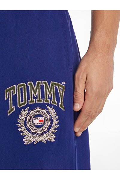 Tommy Hilfiger Mens Dark Blue College Grap Sweatpants