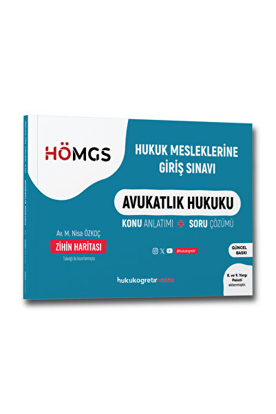 hukuk öğretir 2026 Avukatlık Hukuku Hukuk Mesleklerine Giriş Sınavı Hmgs Konu...