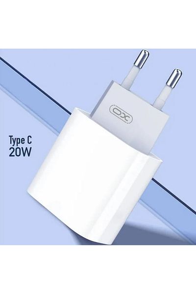 REDz Accessories Set încărcător și cablu Lightning XO-L77, compatibil cu iPhone, încărcare rapidă 20W, alb