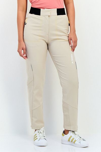 adidas Women Sportswear Fit Outdoor Track Pants, Beige