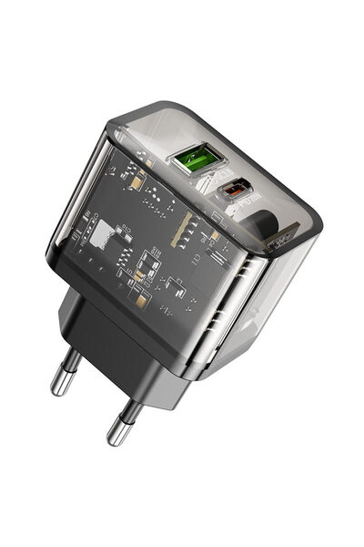 REDz Accessories Priză de încărcare, Hoco N34, port USB + tip C, încărcare ra...