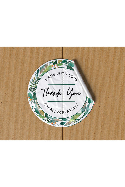 ES GRAFİK REKLAM ملصق شكر مصنوع يدويًا مقاس 4 × 4 سم 50 قطعة