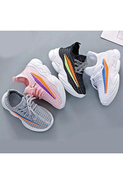 Muchmy Kids Sneakers Sports Running Breathable Knit Athletic Sneakers