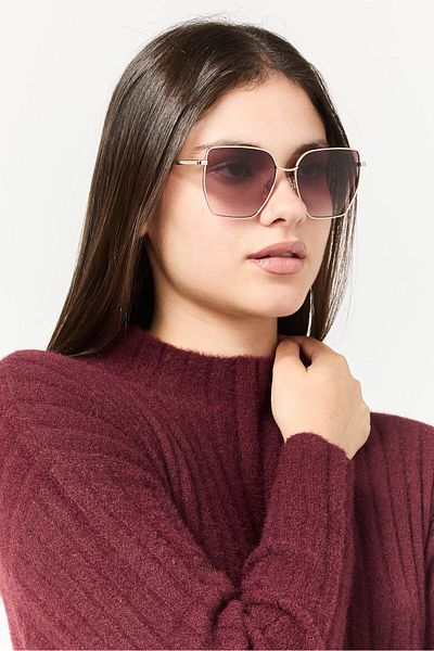 Gant Women GA00011 Square Sunglasses, Gold
