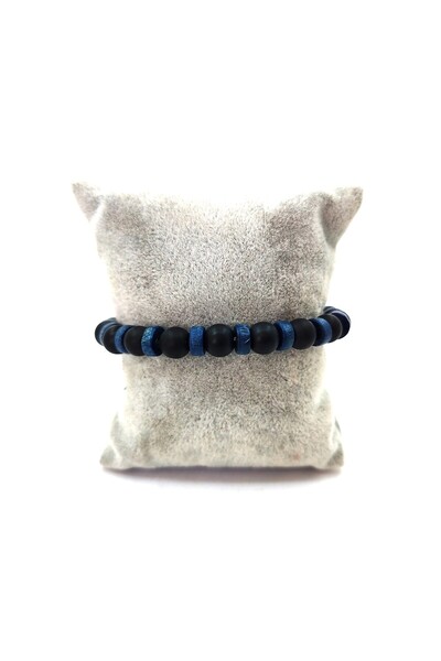 BONCADAS سوار زجاجي من الخشب الطبيعي مع رمح مرن