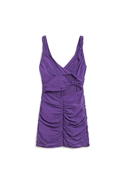 İpekyol Drapeli cutout elbise