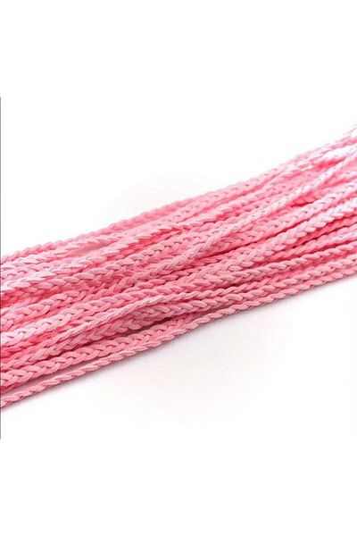 OZN AKSESUAR Δερμάτινο σουέτ πλεκτό σχοινί, 6mm, DIY χειροποίητο βραχιόλι, κολιέ σχοινί διακοσμητικό κορδόνι (3 μέτρα)
