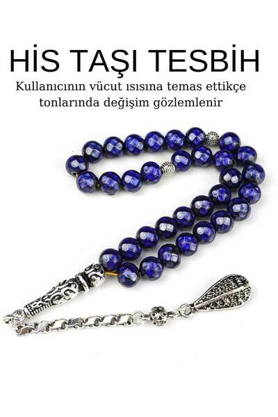 Lio20 Vücut Isınıza Göre Renk Değiştiren Doğaltaş His Taşı Tesbih Hediyelik Aksesuar