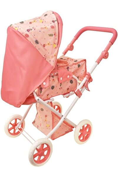 Dollsworld عربة أطفال فاخرة قابلة للطي للدمى حتى 18 بوصة - لعبة لعب أدوار واقعية من بيتركين للأعمار من 3 سنوات فما فوق