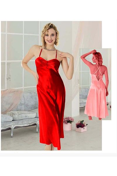 HOTFLİRT Red Hotflirt Nightgown 2951 Shoes