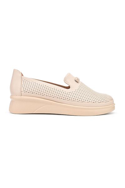 Tmall Women's casual shoes, Made of eco-leather, P1281, Beige