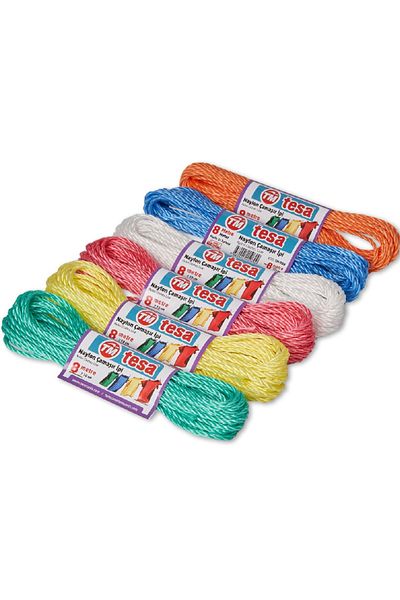 Tesa (4 Pieces) 8 Meters Colorful Durable Multi-Purpose Clothesline 4×8 Meters