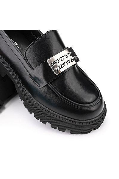 Tmall Women's casual shoes, Made of eco-leather, P1273, Black