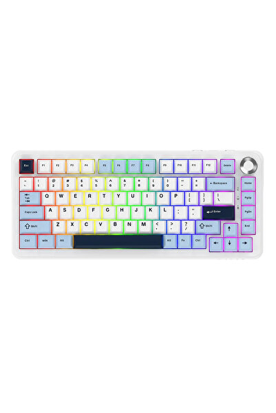 Coverzone Ajazz Ak820 Max Plus Daydream Switch 3 Modlu Mekanik Oyun Klavyesi-8000 Mah Batarya Rgb-hot Swap