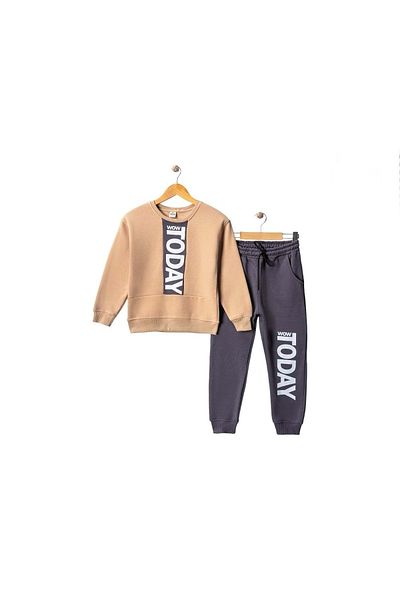 s.t. sebat tekstil Σετ αθλητικής φόρμας Winter Fleece με 3 νήματα