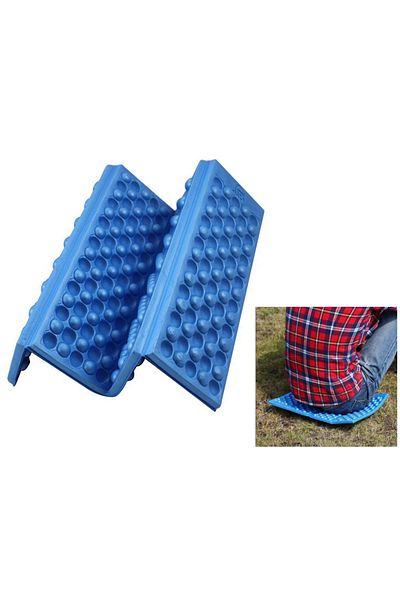 zola Saltea pliabilă pentru drumeții/camping, Zola®, antiderapantă, impermeabilă, termoizolantă, 39x29,5x2 cm, albastră