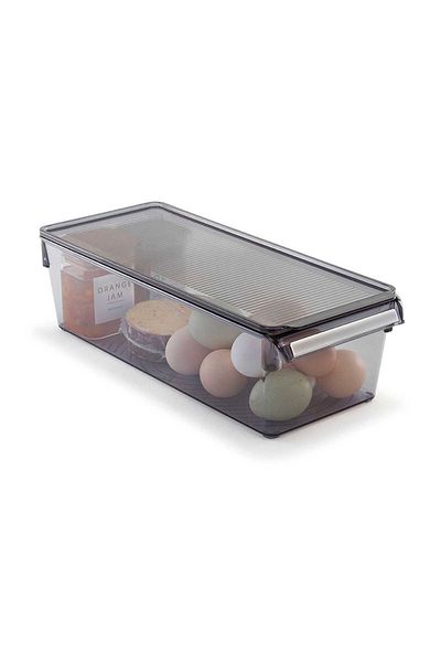 Prima Nova 360*150*100mm Transparent Black Lid Refrigerator - 3-Piece Closet Organizer Storage Set