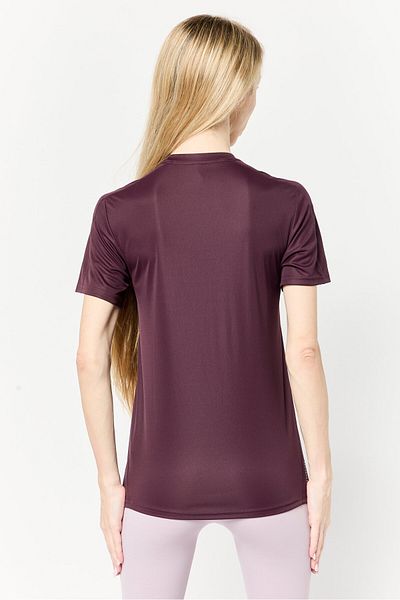 adidas Women Sportswear Fit Short Sleeve Outdoor Top, Maroon