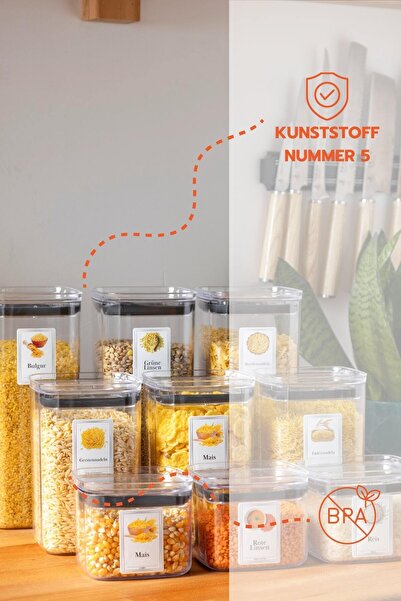 Ginza Maison 2 LT KAPAKLI VAKUM SAKLAMA KABI 3 ADET