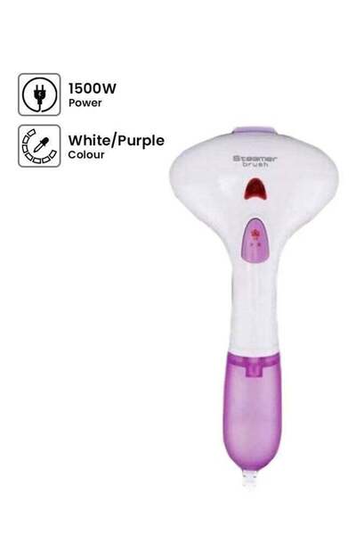 DLC مكواة بخار يدوية للملابس 1500 واط DLC-534 أبيض/أرجواني