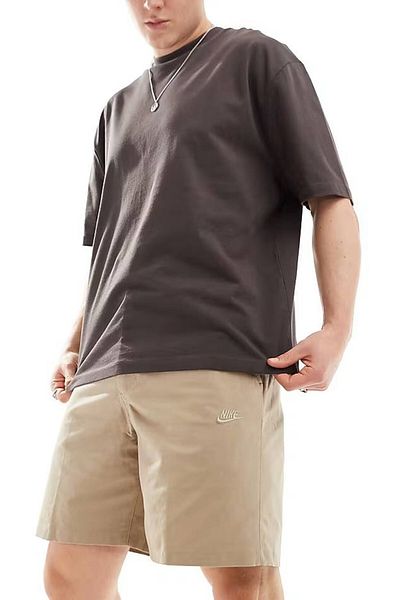 Nike Club Woven Chino Shorts Μπεζ Ανδρικό υφαντό καμβά casual σορτς μπεζ