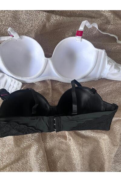 MEBA Без наповнювача, з кісточками, знімними і регульованими бретелями, з бічним мереживним декором, 2-х комплектний бюстгальтер - 3315