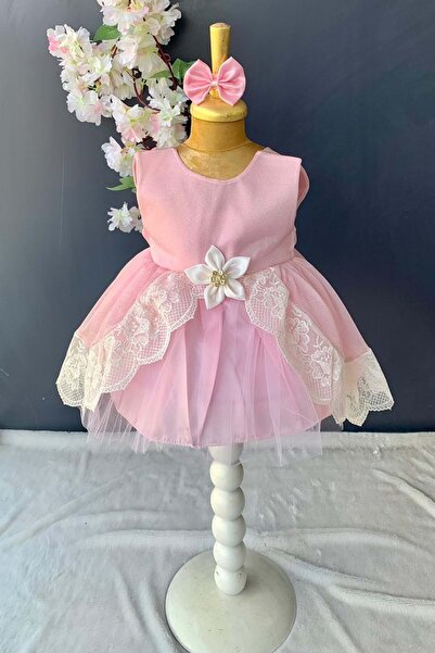 s.t. sebat tekstil Kız Bebek Fistolu Elbise SB160