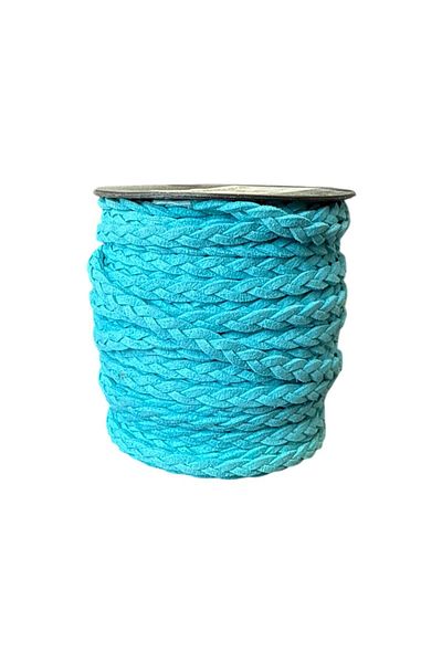 OZN AKSESUAR Δερμάτινο σουέτ πλεκτό σχοινί, 6mm, DIY χειροποίητο βραχιόλι, κολιέ σχοινί διακοσμητικό κορδόνι (3 μέτρα)