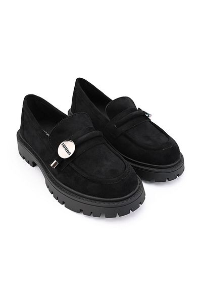 Tmall Women's casual shoes, Made of eco-leather suede, PA1265, Black