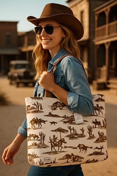 Luvili Çanta, Büyük Boy Kanvas Bez Çanta 40x45 Xl Astarlı, Cepli, Çıtlı | Kov...