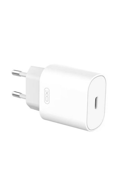REDz Accessories Adaptor încărcător UE XO-L91, port tip C, încărcare rapidă 25W, alb
