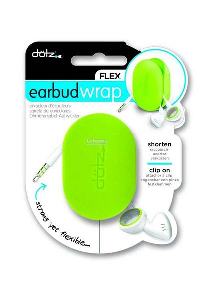 DOTZ Flex Earbud Wrap Neon Lime