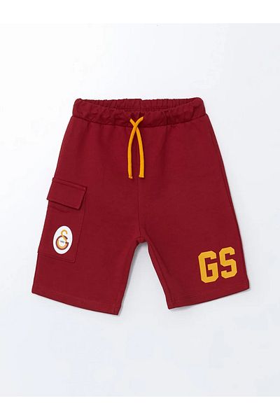 LC Waikiki Pantaloni scurți pentru băieți cu imprimeu roșu LCW Kids