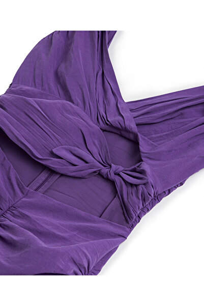 İpekyol Drapeli cutout elbise