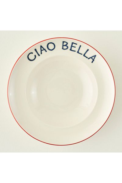 Bella Maison Line Porcelain Pasta Plate Red (28 cm)