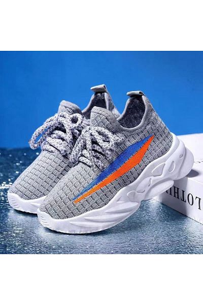 Muchmy Kids Sneakers Sports Running Breathable Knit Athletic Sneakers
