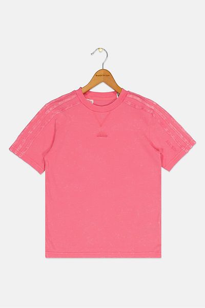 adidas Kids Girl Sportswear Fit Short Sleeve Outdoor Top, Pink