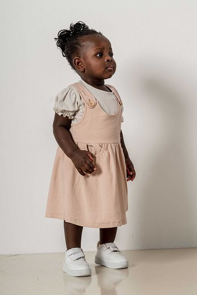 bombe Baby Kids Caramel Cotton 2-Piece Set First I Trend Fashion Bottom Top Set