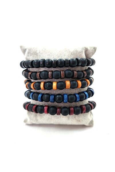 BONCADAS سوار زجاجي من الخشب الطبيعي مع رمح مرن