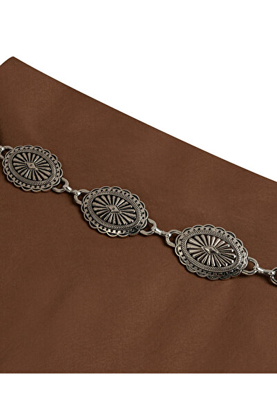 Twist METAL KEMERLİ MİDİ ETEK