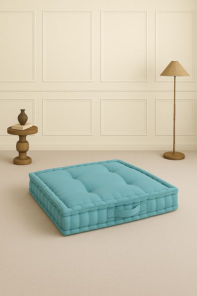 Dear Deer Love Aqua Biscuit Cushion - Lenjerie de pat franceză