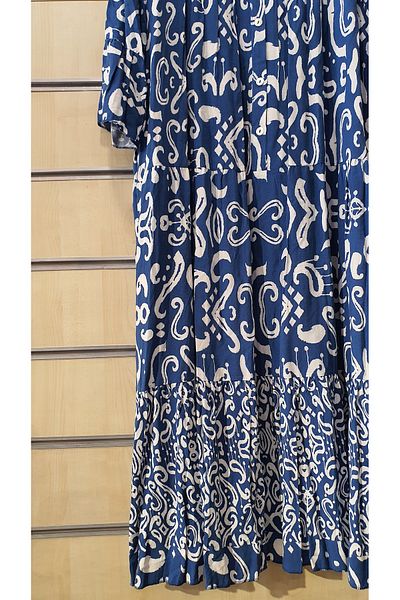 Park Moda Rochie lungă din viscoză cu model garnit