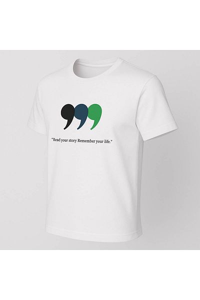 trender Comma Printed White Men's T-Shirt Tr-02