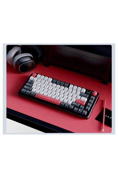 Coverzone Ajazz Ak820 Max Plus Mute Switch 3 Modlu Mekanik Oyun Klavyesi-tft Ekranlı-ultra Sessiz Rgb-hot Swap